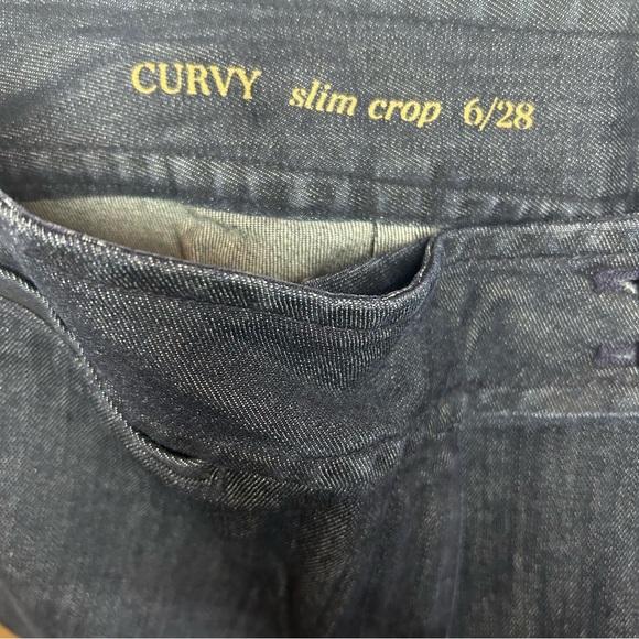 Talbots crop pants curvy slim dark wash size 6 - Picture 6 of 10